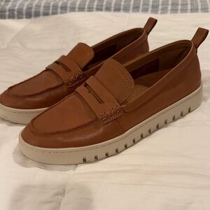 Vionic Tan Leather Loafers